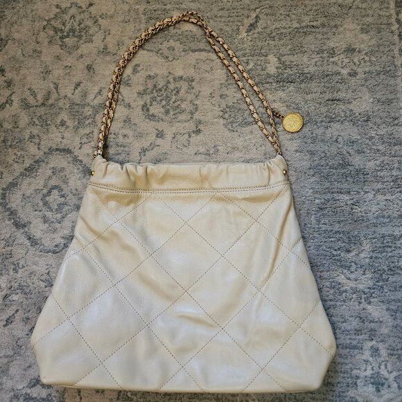 Leather chain handbag with medallion - Picture 1 of 3